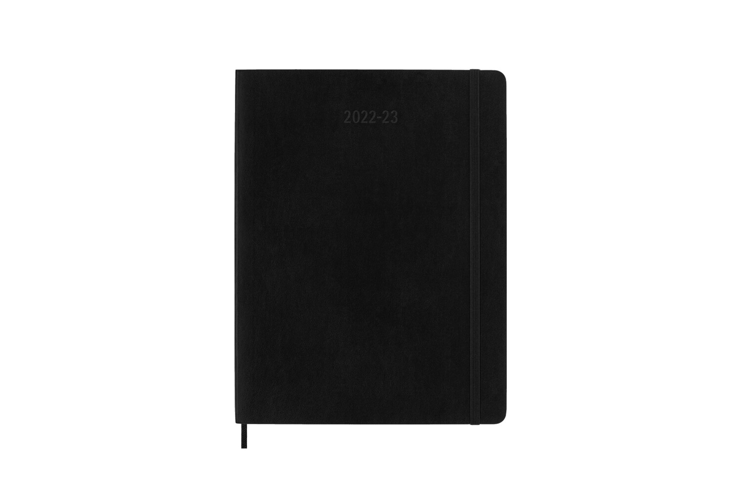 Image of Moleskine 18 Monate Wochen Notizkalender 2022/2023 XL1 Wo = 1 Seite rechts linierte Seite Kt Schwarz