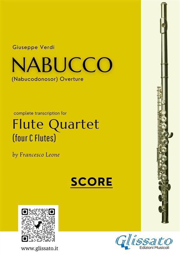 Flute Quartet score of Nabucco overture