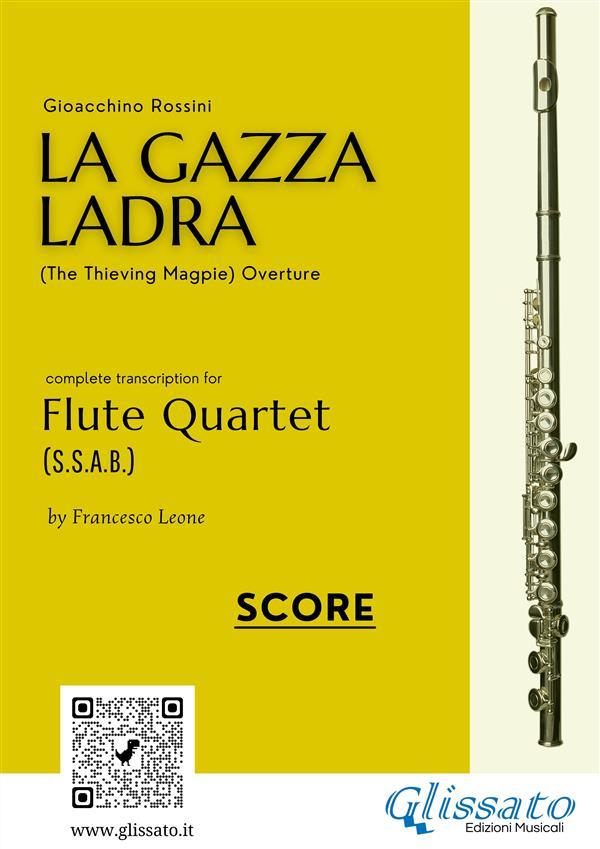Flute Quartet score La Gazza Ladra overture