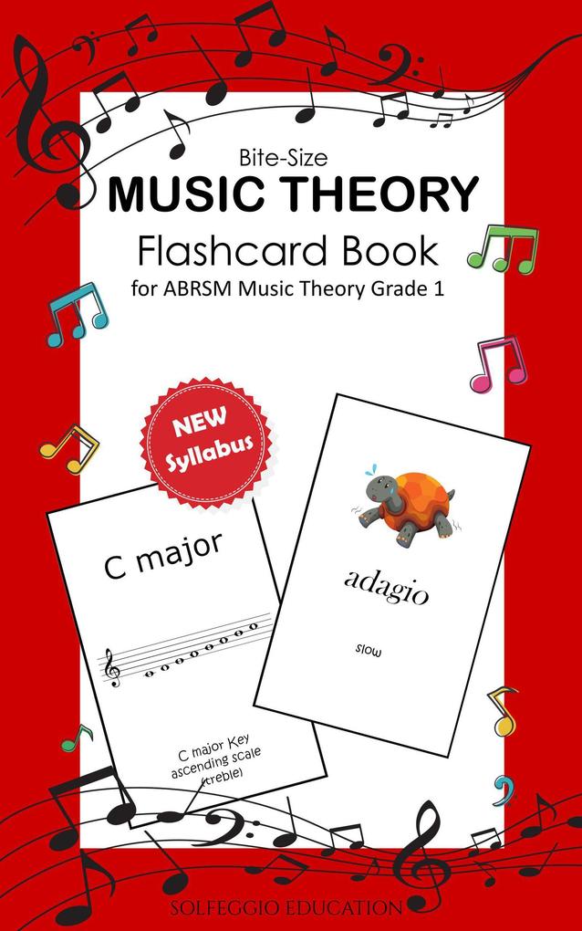Bite-Size Music Theory Flashcard Book for ABRSM Music Theory Grade 1