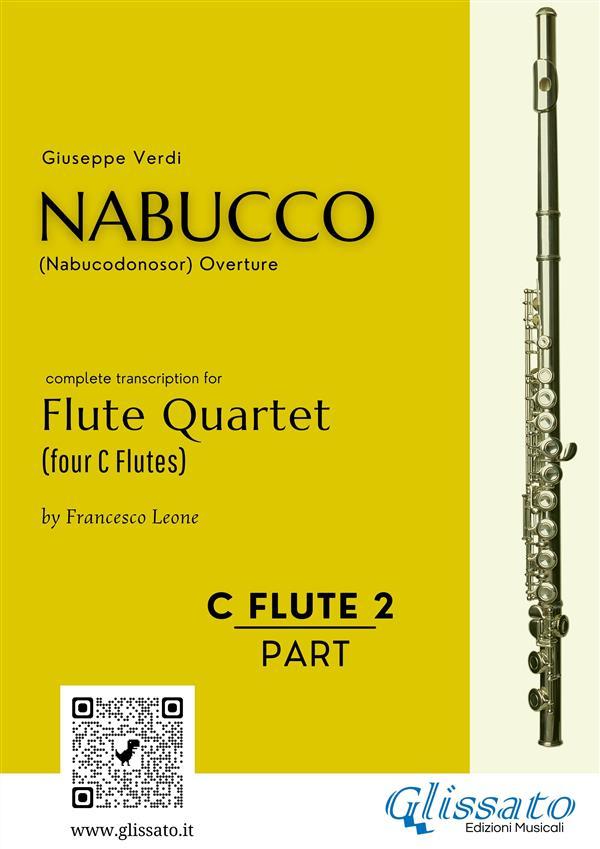 Flute 2 part of Nabucco overture for Flute Quartet
