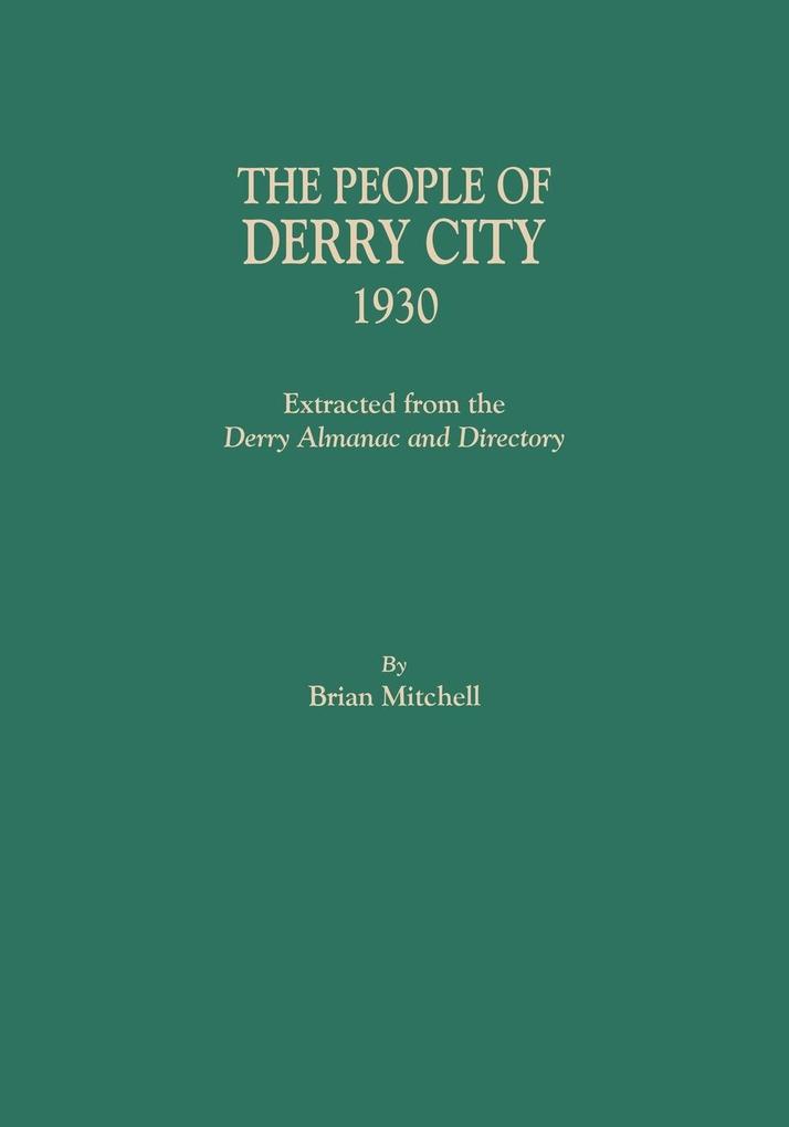 People of Derry City 1930