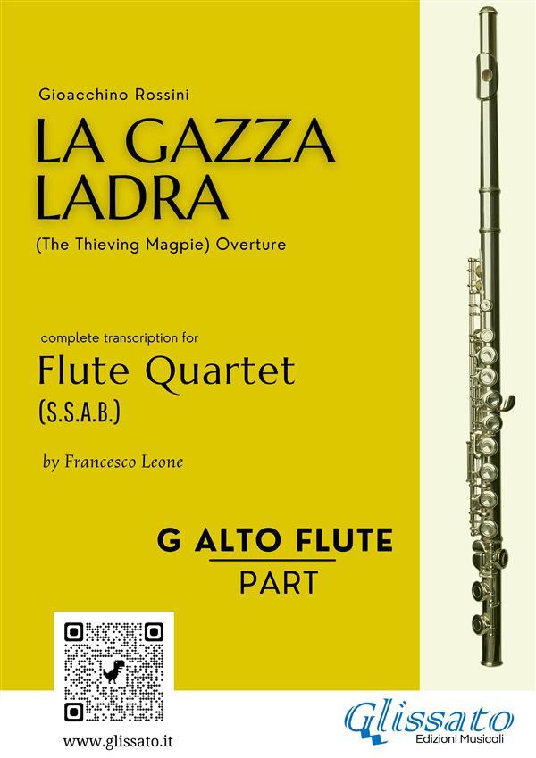 G Alto Flute part of La Gazza Ladra overture for Flute Quartet