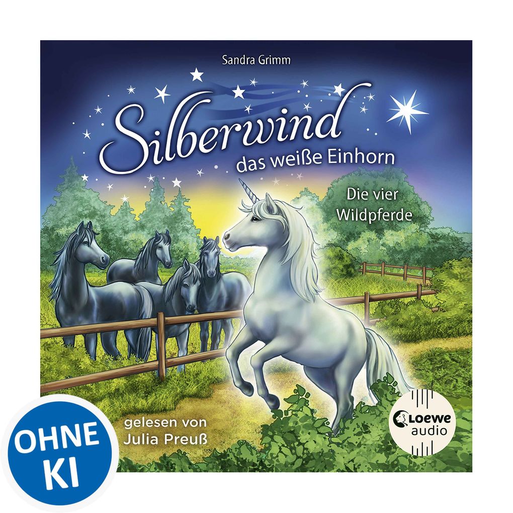 Silberwind das weiße Einhorn (Band 3) - Die vier Wildpferde