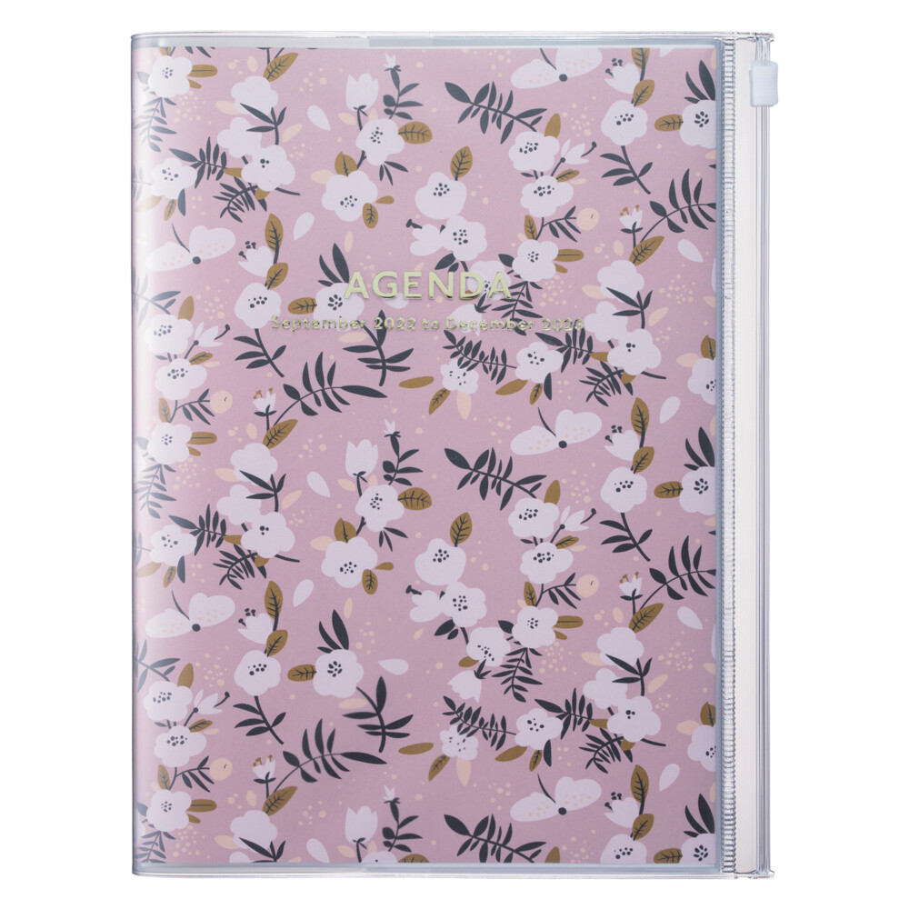 MARK‘S 2022/2023 Taschenkalender A5 vertikal Flower Pattern Pink