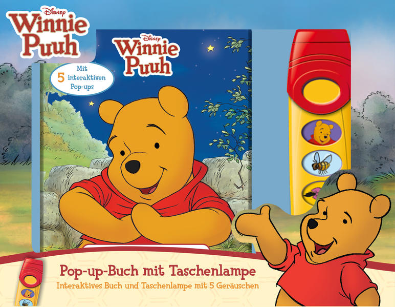 Image of Disney Winnie Puuh - Pop-up-Buch und Taschenlampe mit 5 Geräuschen