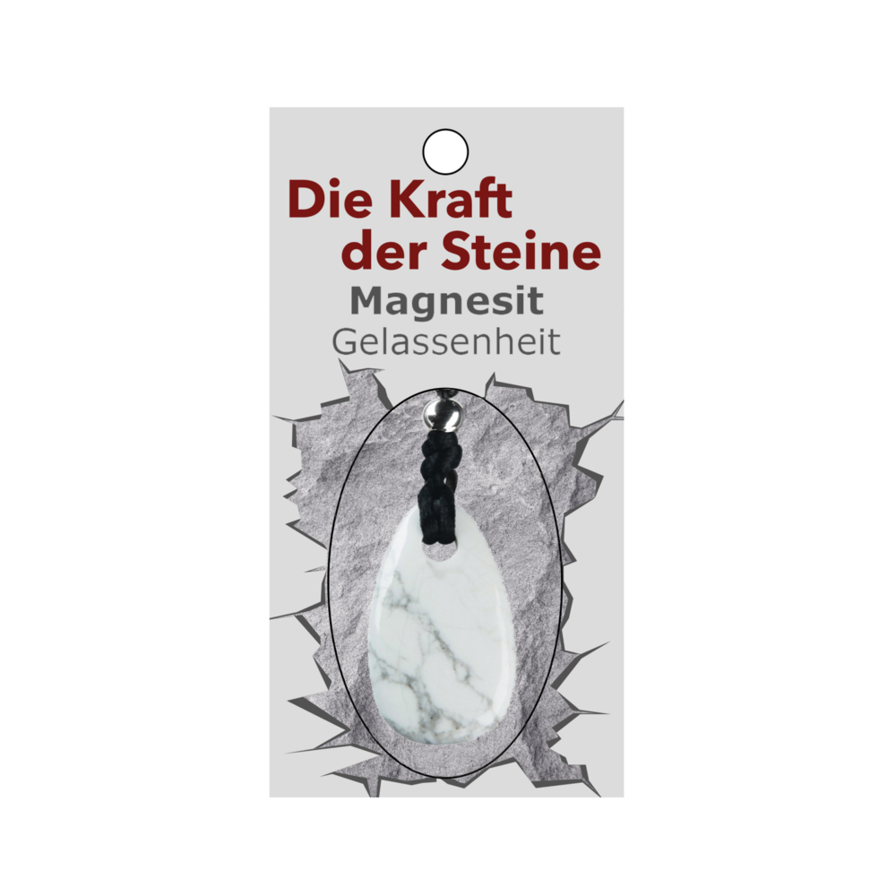 Kraftstein-Anhänger Magnesit (Gelassenheit)