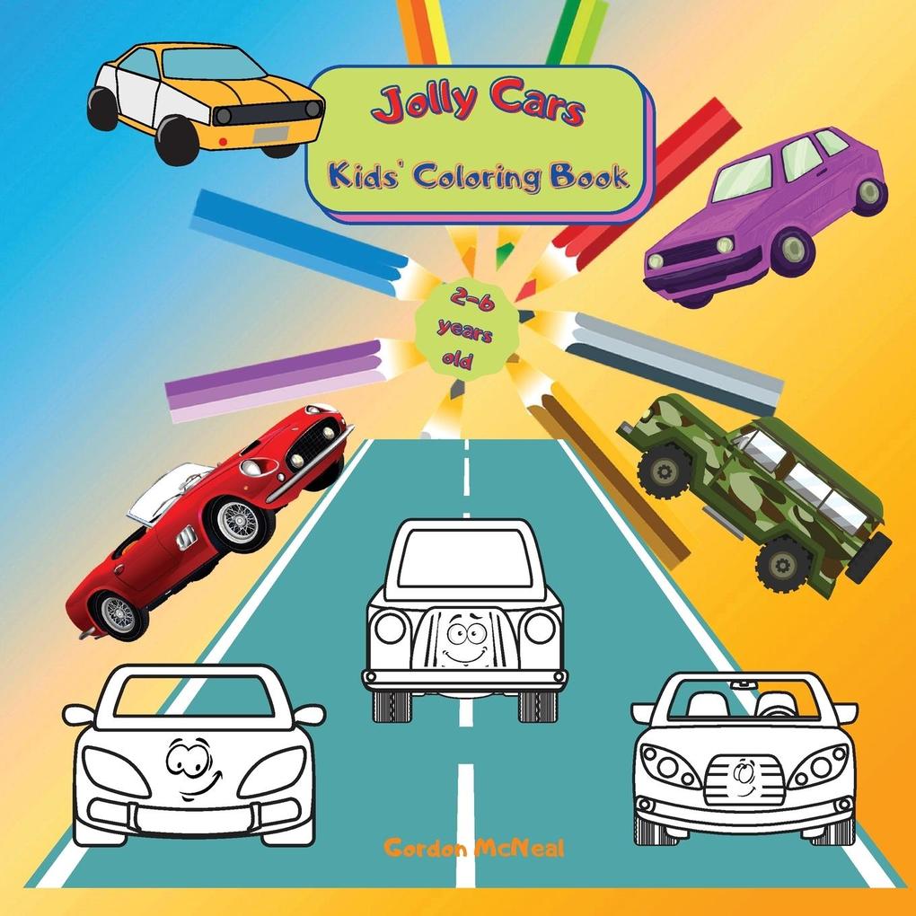 Jolly Cars - Kids‘ Coloring Book