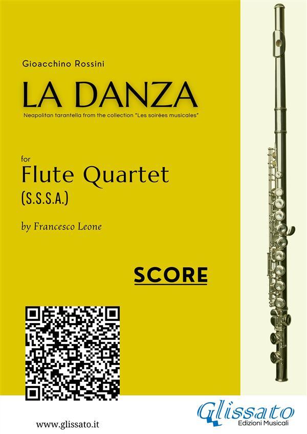 Flute Quartet Score La Danza tarantella by Rossini