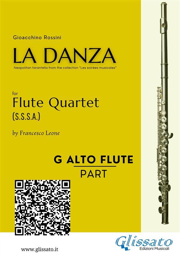 Alto Flute in G part of La Danza tarantella by Rossini for Flute Quartet