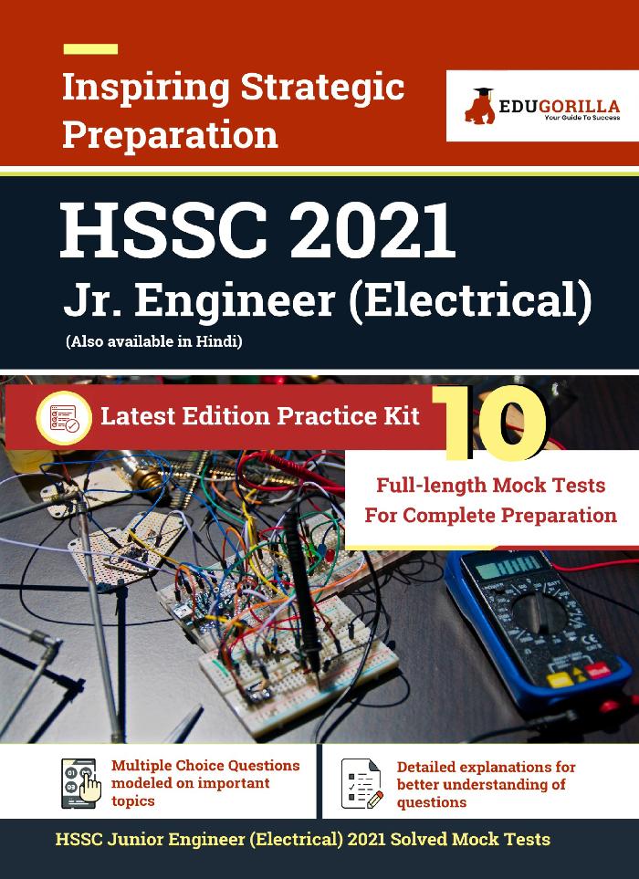 HSSC Junior Engineer 2021 Exam for Electrical | 10 Full-length Mock Tests (Solved) | Latest Edition Haryana Staff Selection Commission Book as per Syllabus