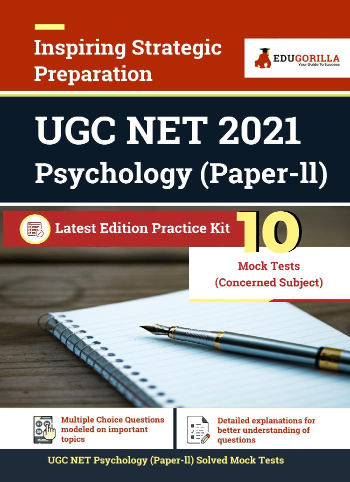 UGC NET Psychology Exam 2021 (Paper II) | National Eligibility Test | 10 Full-length Mock Tests (SOLVED) | Latest Pattern Kit (Concerned Subject Test)