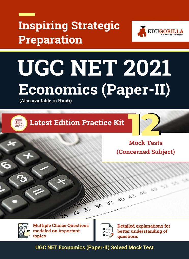 NTA UGC NET Economics Paper II Exam 2021 | 15 Days Preparation Kit : 12 Mock Tests with Complete Solution | Latest Edition Practice Kit