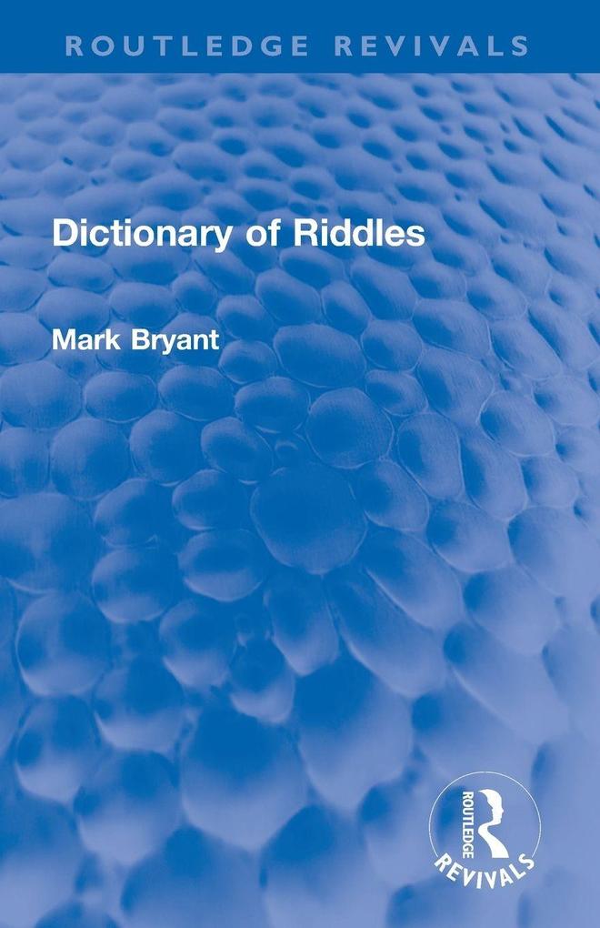 Dictionary of Riddles