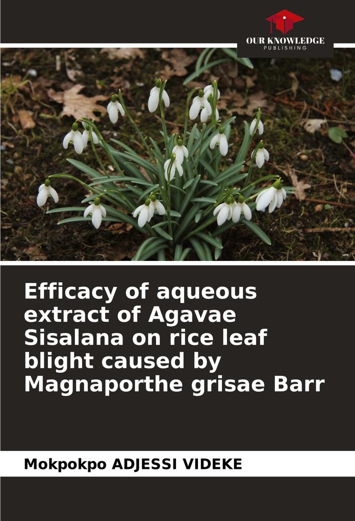 Efficacy of aqueous extract of Agavae Sisalana on rice leaf blight caused by Magnaporthe grisae Barr