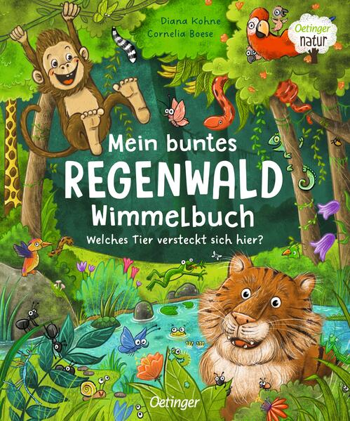 Image of Mein buntes Regenwald Wimmelbuch. Welches Tier versteckt sich hier?