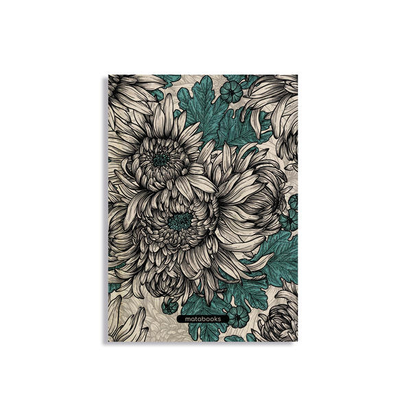 Jana Notizbuch A5 Chrysanthemum (blanko farbig)