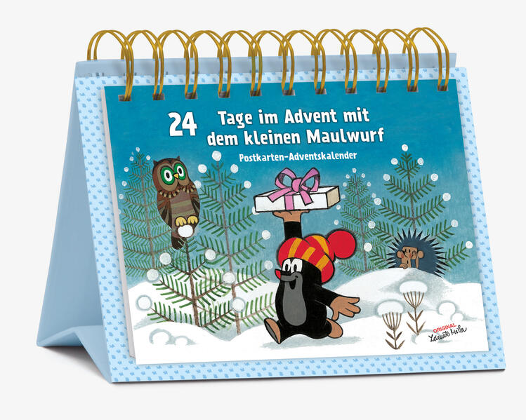 Postkarten-Adventskalender '24 Tage im Advent mit dem kleinen Maulwurf'