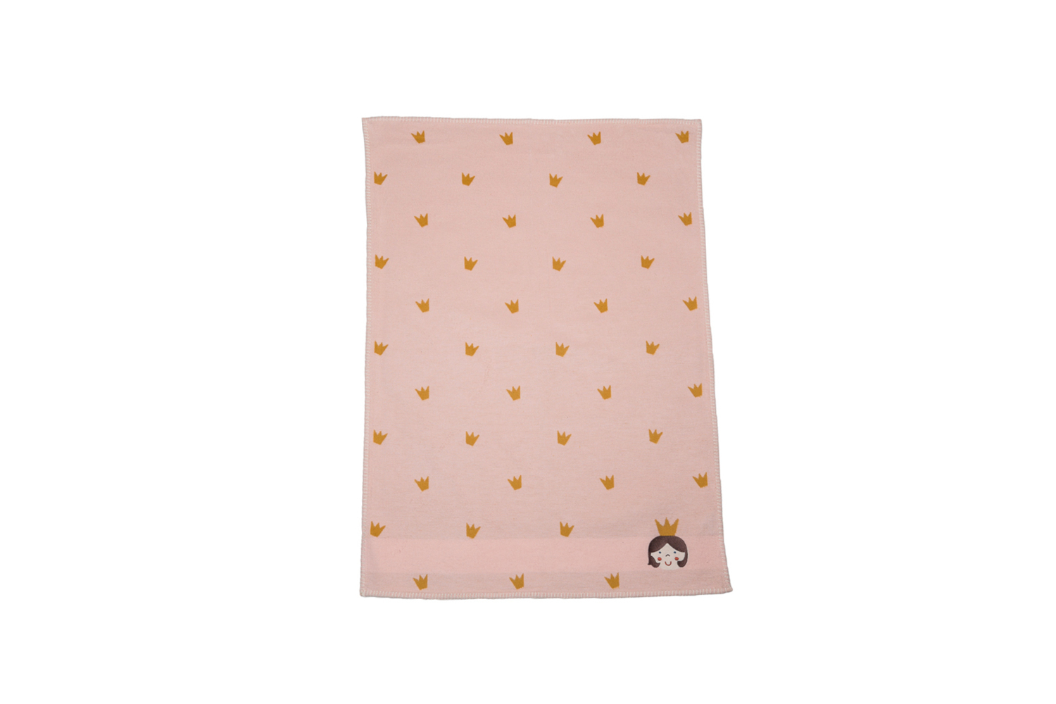 LENA 100% Baumwolldecke 'Prinzessin' (GOTS) inkl. Stick