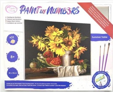 Craft Buddy PBN011 - Paint by Numbers Summer Table 40x50 cm