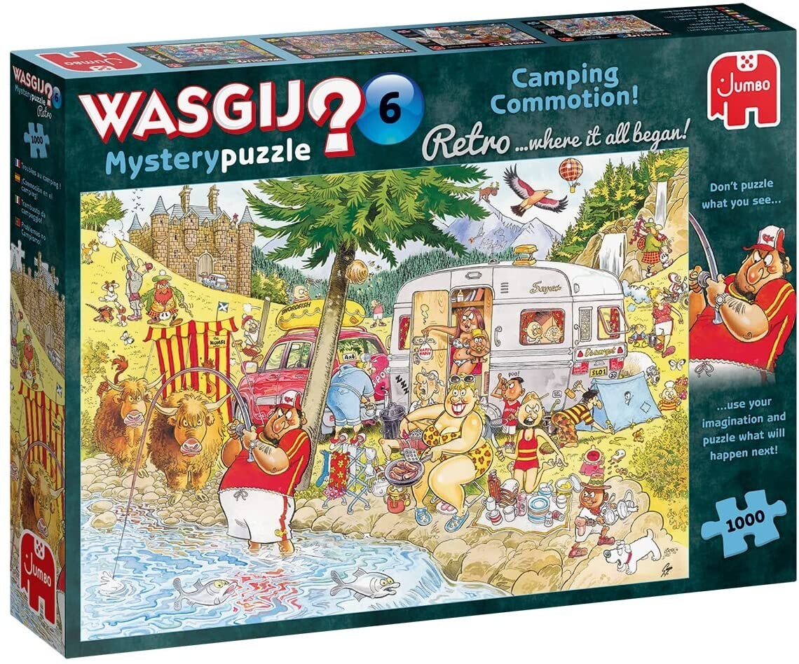 Image of Wasgij Retro Mystery 6 - Camping-Wahnsinn! - 1000 Teile