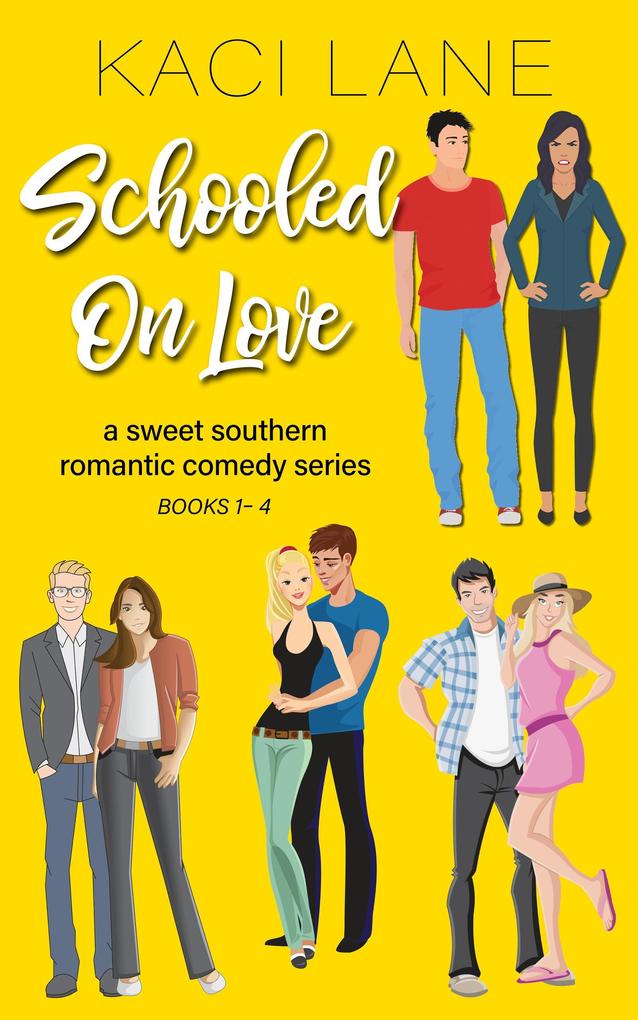 Schooled on Love Complete Series Books 1-4: Sweet Southern Romantic Comedy Series