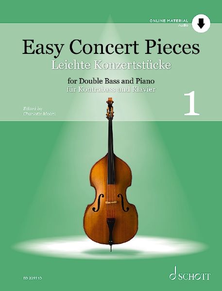 Leichte Konzertstücke Band 1. Kontrabass und Klavier.