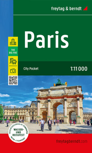 Paris Stadtplan 1:11.000 freytag & berndt