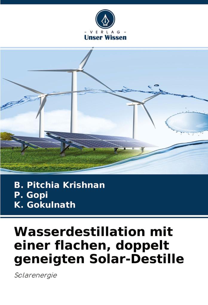 Wasserdestillation mit einer flachen doppelt geneigten Solar-Destille