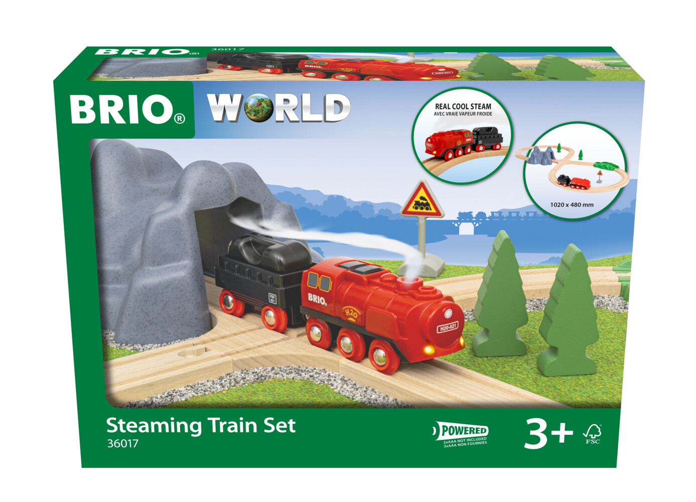 Image of BRIO Batterie-Dampflok Set