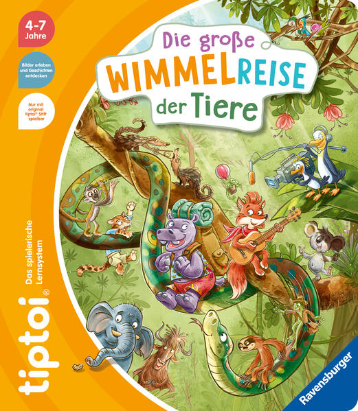 Image of Ravensburger tiptoi "Die große Wimmelreise der Tiere", BUNT