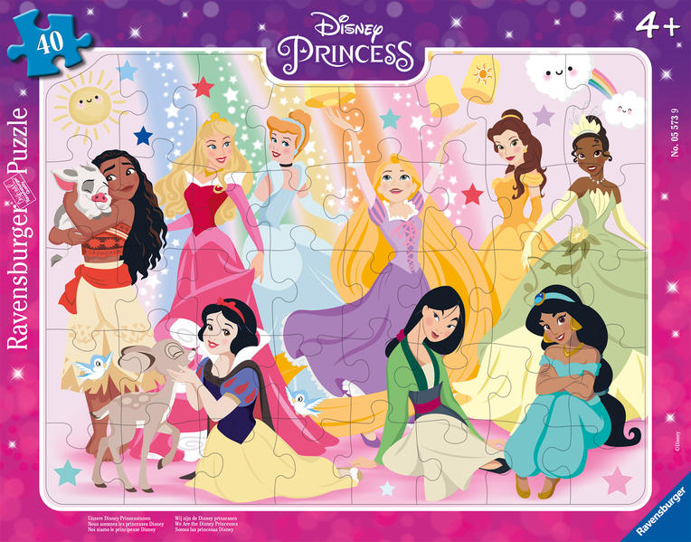Image of Rahmenpuzzle - Unsere Disney Prinzessinnen - 40 Teile Disney