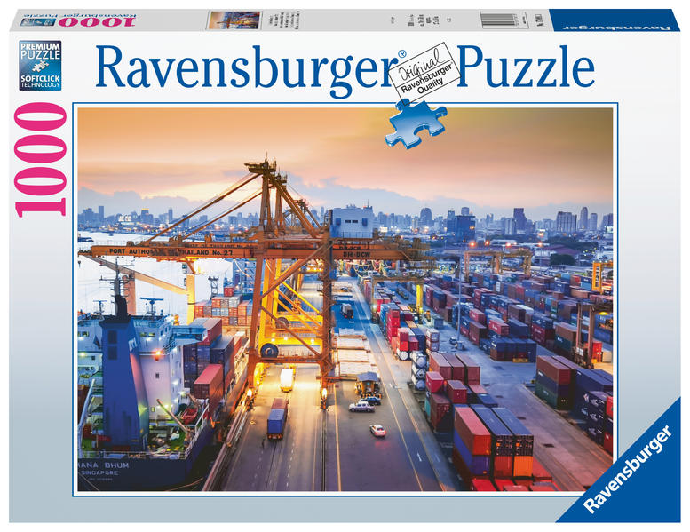 Image of Puzzle 17091 Hafen in Hamburg 1000 Teile Puzzle