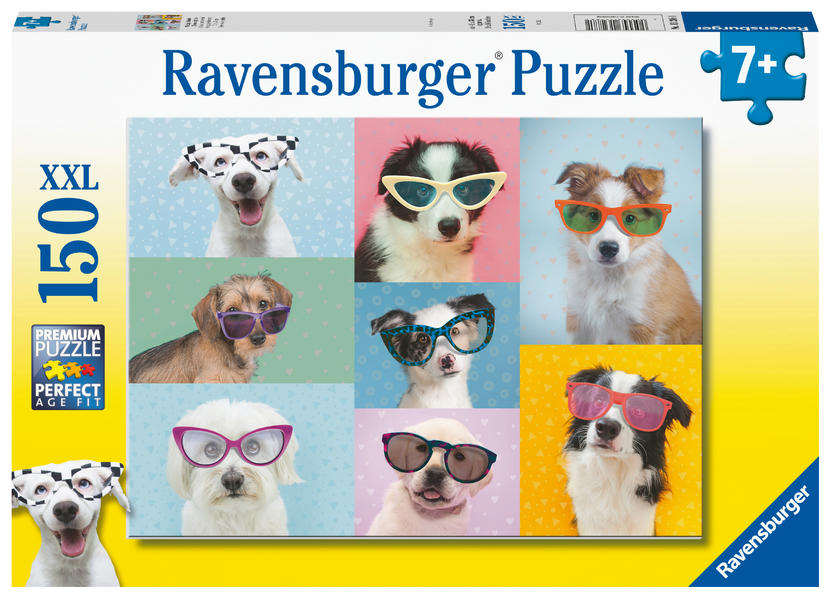 Image of Kinderpuzzle - Witzige Hunde - 150 Teile Puzzle