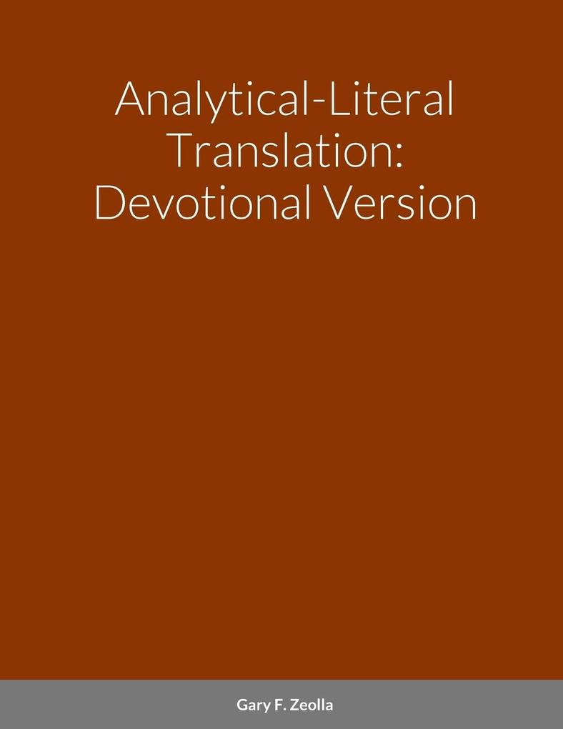 Analytical-Literal Translation