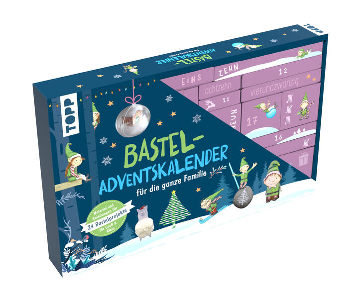 Image of Familien-Bastel-Adventskalender - 24 Bastelprojekte mit Material