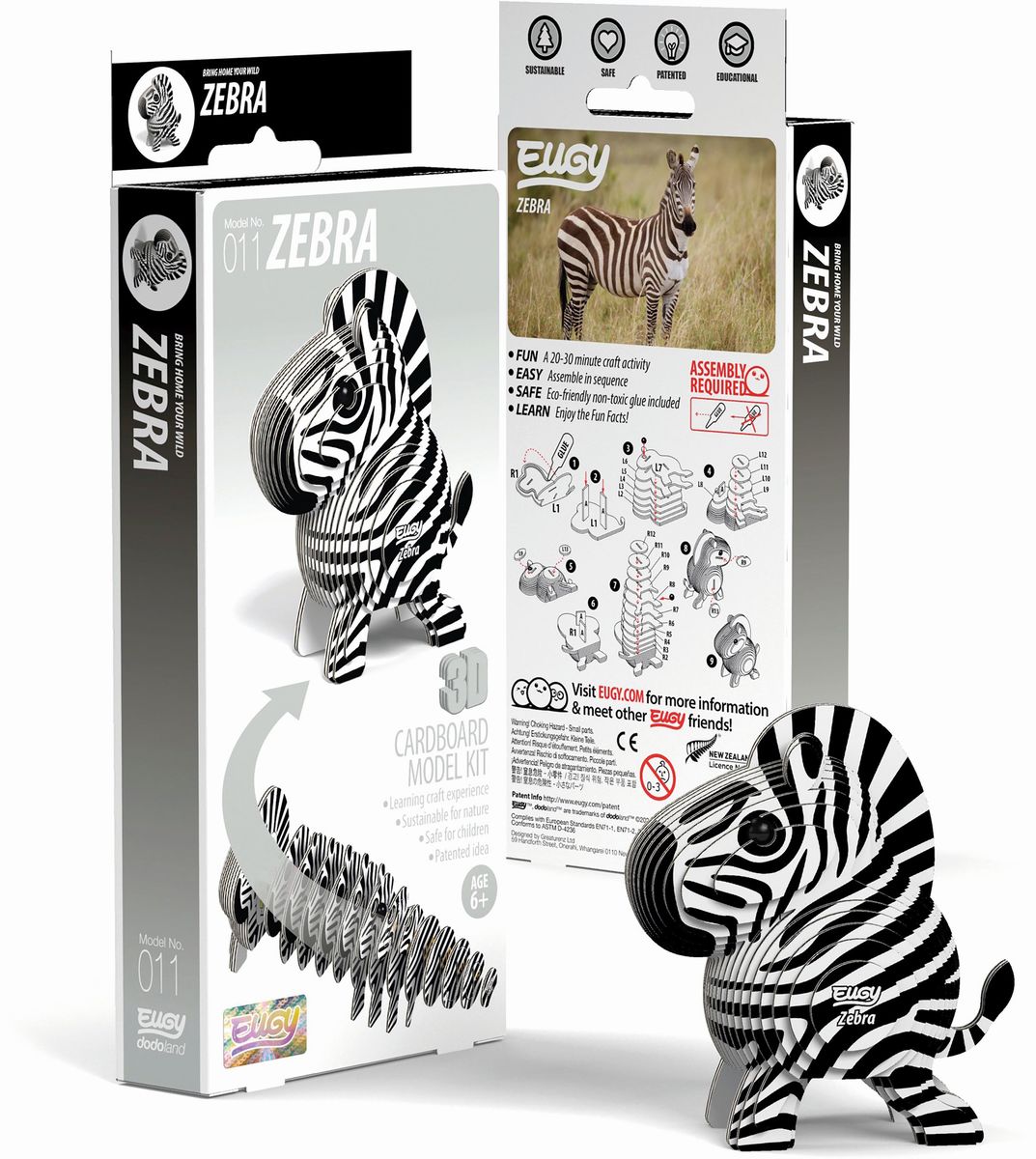 Eugy - 3D Bastelset Zebra