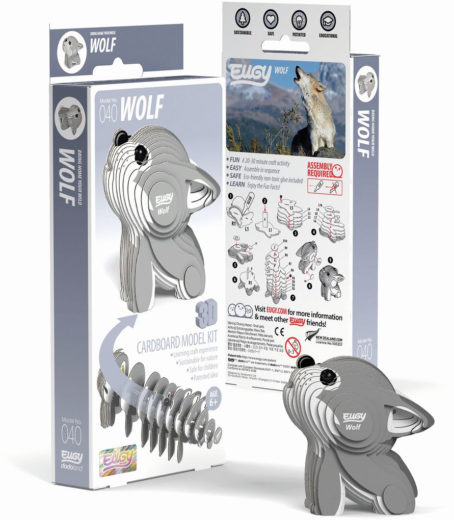 EUGY - 3D Bastelset Wolf