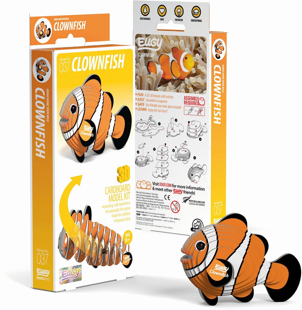 EUGY - 3D Bastelset Clownfisch