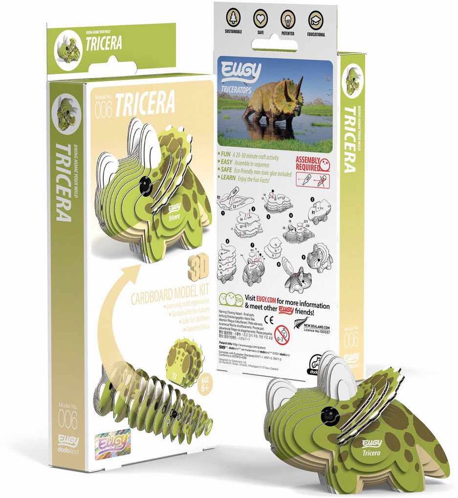 Eugy - 3D Bastelset Triceratops
