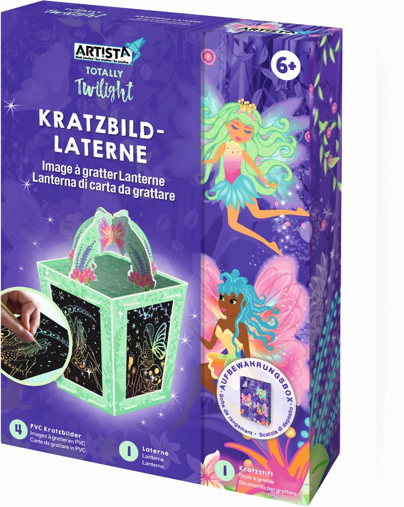 Artista - Kratzbildlaterne Fee