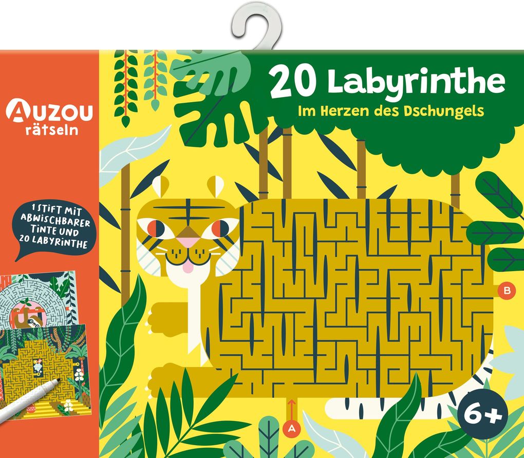 Auzou 20 Labyrinthe im Herzen des Dschungels