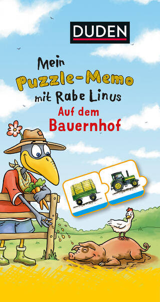 Duden: Mein Puzzlememo mit Rabe Linus - Auf dem Bauernhof VE 3