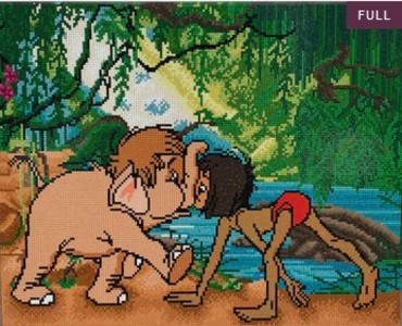 Craft Buddy CAK-DNY713L - Crystal Art Kit Jungle Book Friends 40x50 cm Diamond Painting