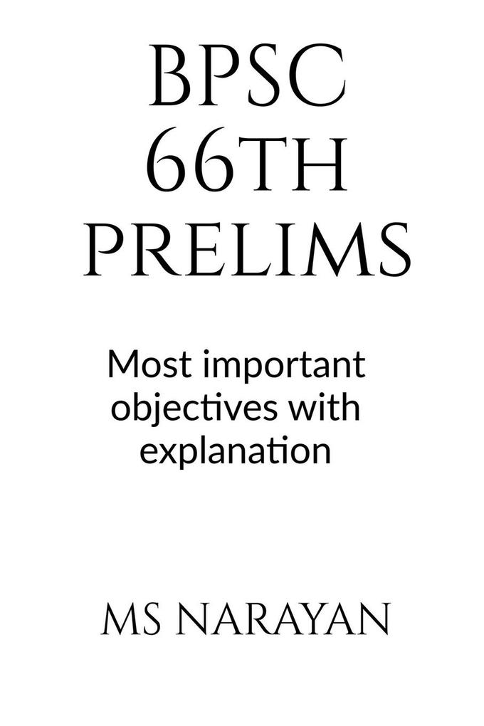 BPSC 66th PRELIMS