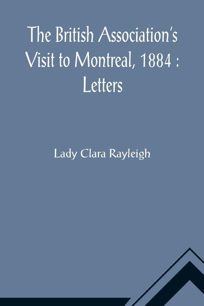 The British Association's Visit to Montreal 1884