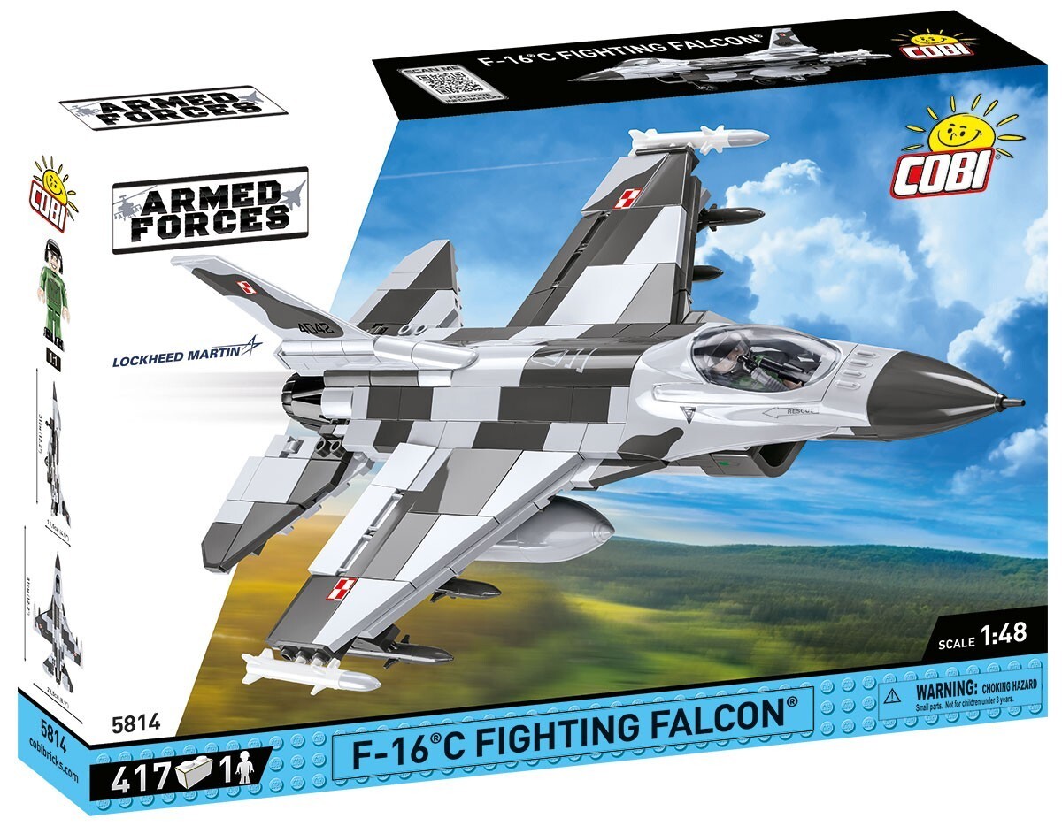 COBI 5814 - Armed Forces F-16C Fighting Falcon POLAND Kampfflugzeug Bausatz