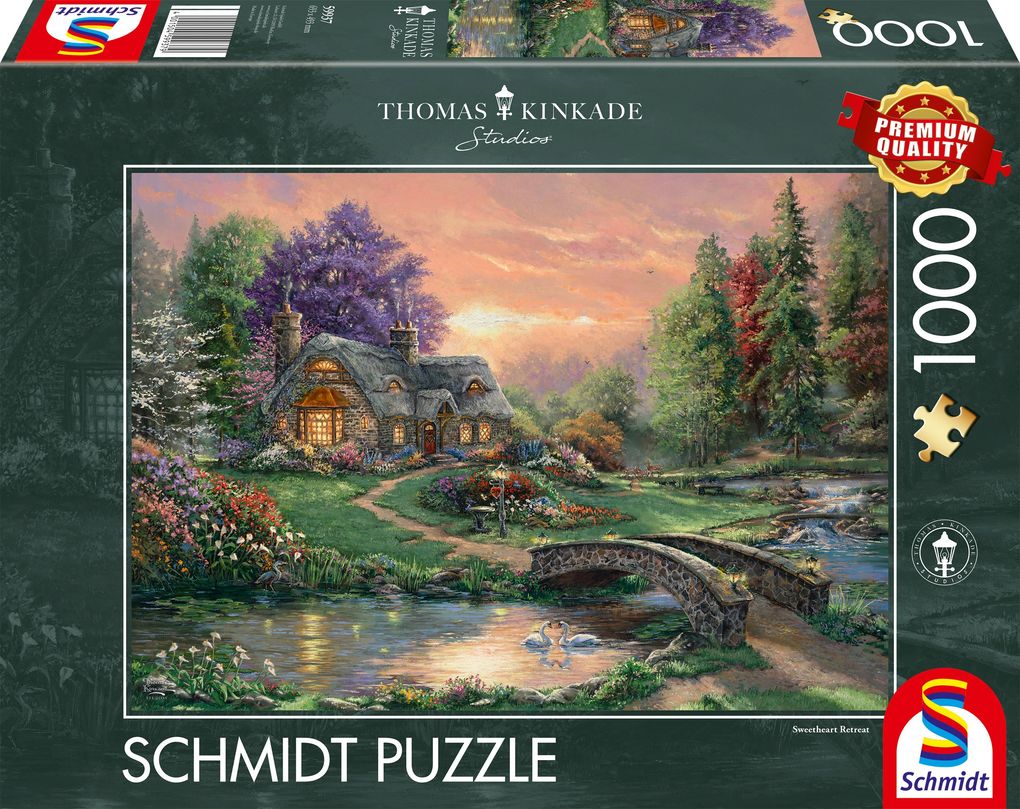 Image of Schmidt Spiele Puzzle "Sweetheart Retreat", Thomas Kinkade Studios, 1000 Teile