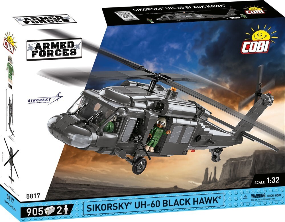 COBI Armed Forces 5817 - Sikorsky UH-60 Black Hawk Hubschrauber Bausatz