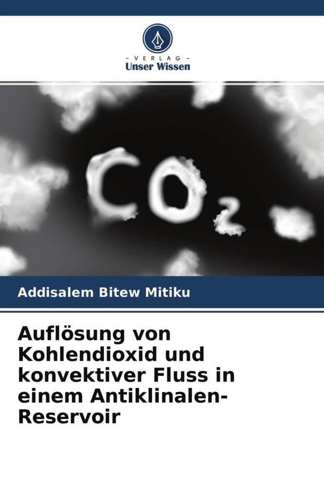Auflösung von Kohlendioxid und konvektiver Fluss in einem Antiklinalen-Reservoir